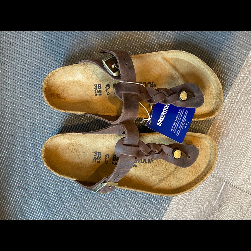 Brand new in box Gizeh Braided Birkenstocks